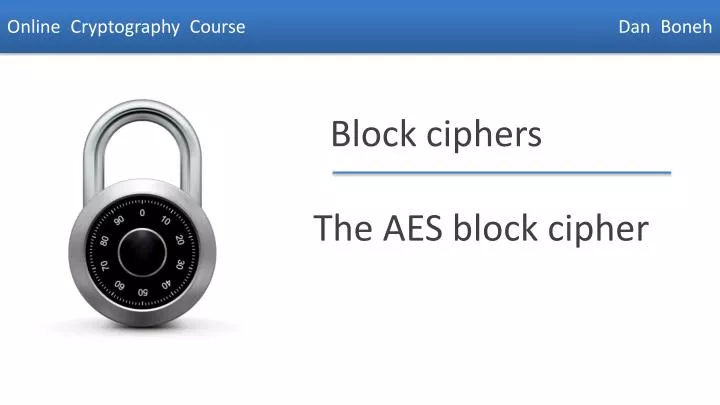 the aes block cipher