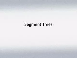 segment trees