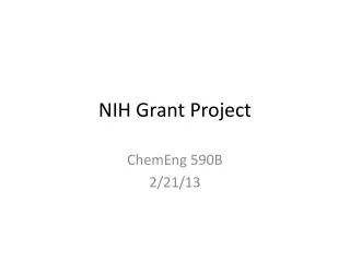 NIH Grant Project