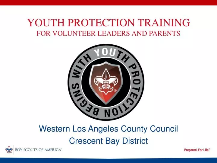 youth protection training for volunteer leaders and parents