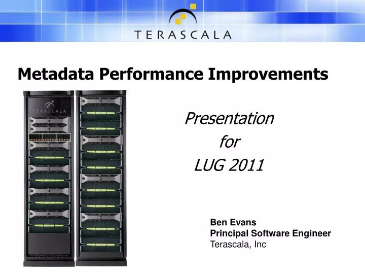 metadata performance improvements