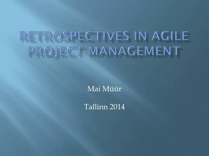 retrospectives in agile project management