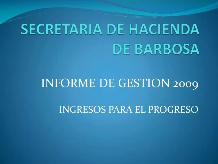 secretaria de hacienda de barbosa