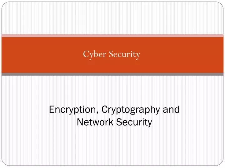 encryption cryptography and network security
