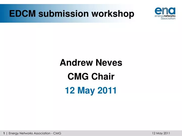 edcm submission workshop