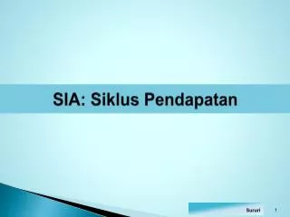 sia siklus pendapatan