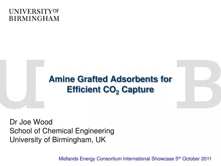 amine grafted adsorbents for efficient co 2 capture