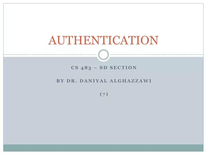 authentication