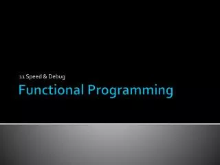 Functional Programming