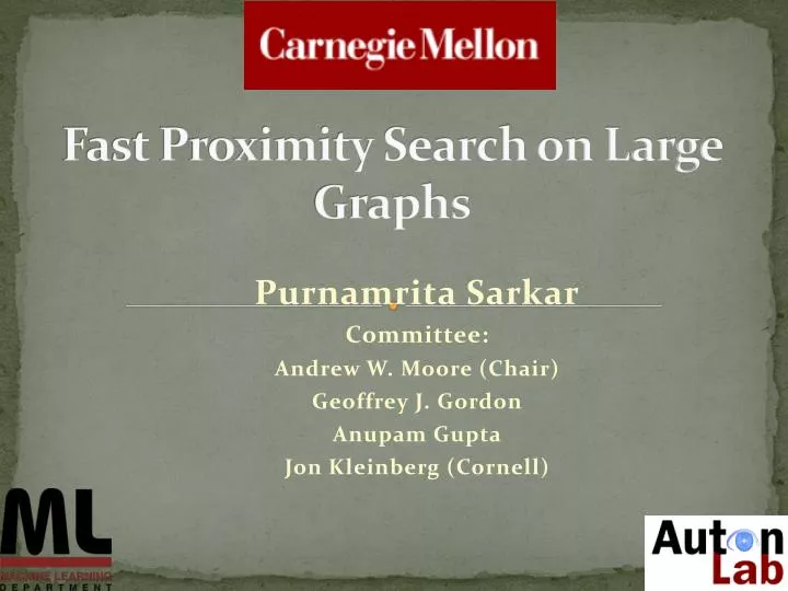 fast proximity search on large graphs