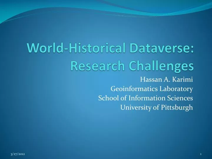world historical dataverse research challenges