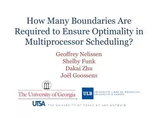 How Many Boundaries Are Required to Ensure Optimality in Multiprocessor Scheduling?