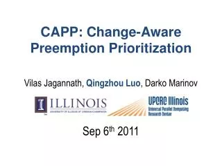 CAPP: Change-Aware Preemption Prioritization