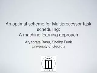 An optimal scheme for Multiprocessor task scheduling: A machine learning approach