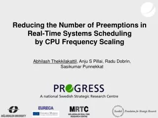 Reducing the Number of Preemptions in Real-Time Systems Scheduling by CPU Frequency Scaling