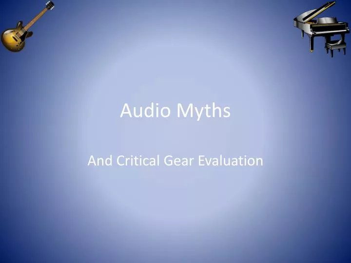 audio myths