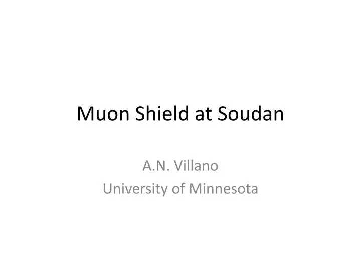 muon shield at soudan