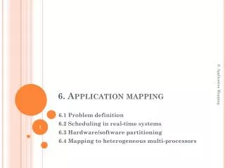 6. Application mapping