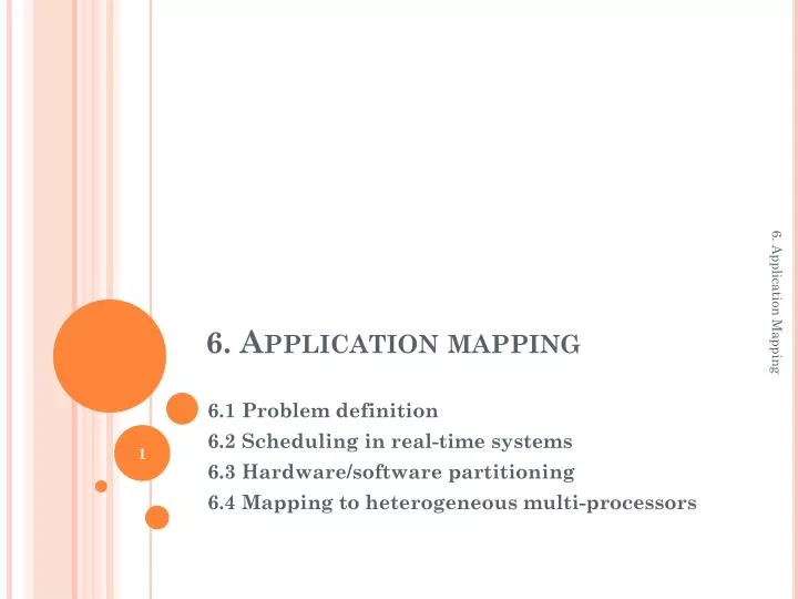 6 application mapping