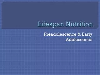 Lifespan Nutrition