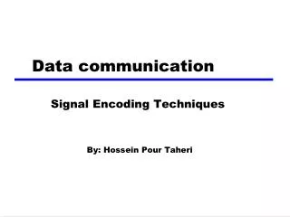 Data communication