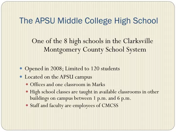 the apsu middle college high school