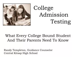 college admission testing