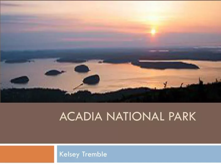 acadia national park