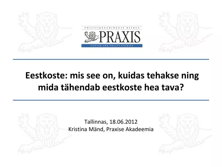 e estkoste mis see on kuidas tehakse ning mida t hendab eestkoste hea tava