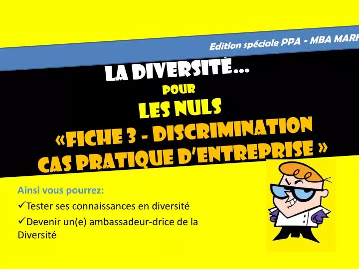 la diversit pour les nuls fiche 3 discrimination cas pratique d entreprise