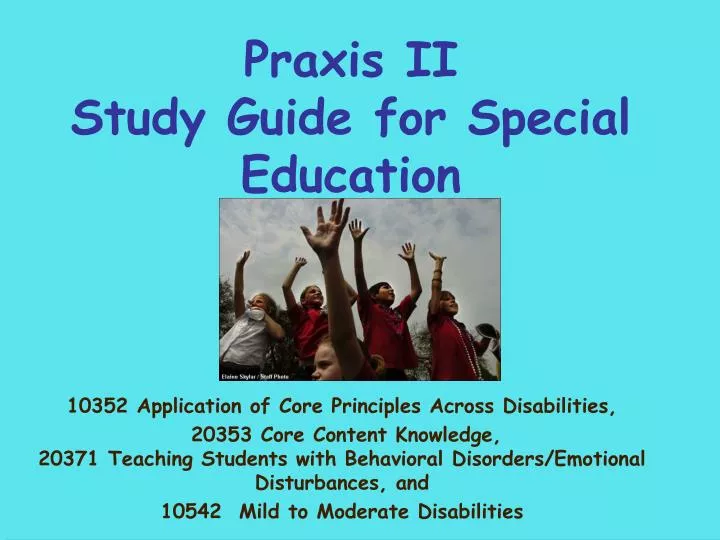 praxis ii study guide for special education