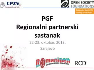 PGF Regionalni partnerski sastanak