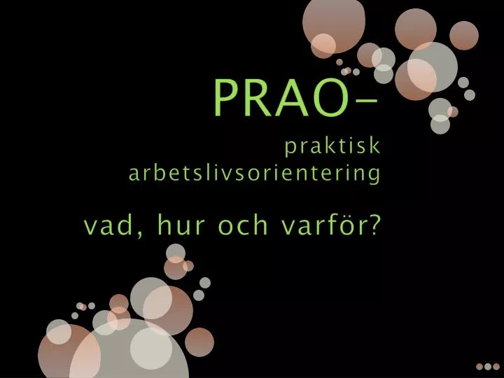 prao praktisk arbetslivsorientering vad hur och varf r