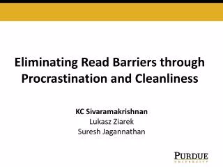 Eliminating Read Barriers through Procrastination and Cleanliness