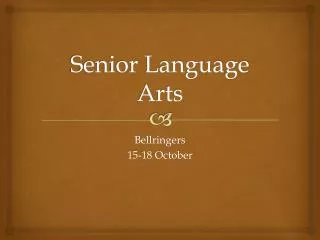 Senior Language Arts