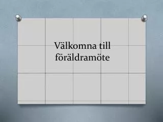 v lkomna till f r ldram te