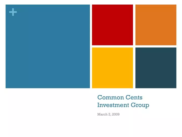 common cents investment group