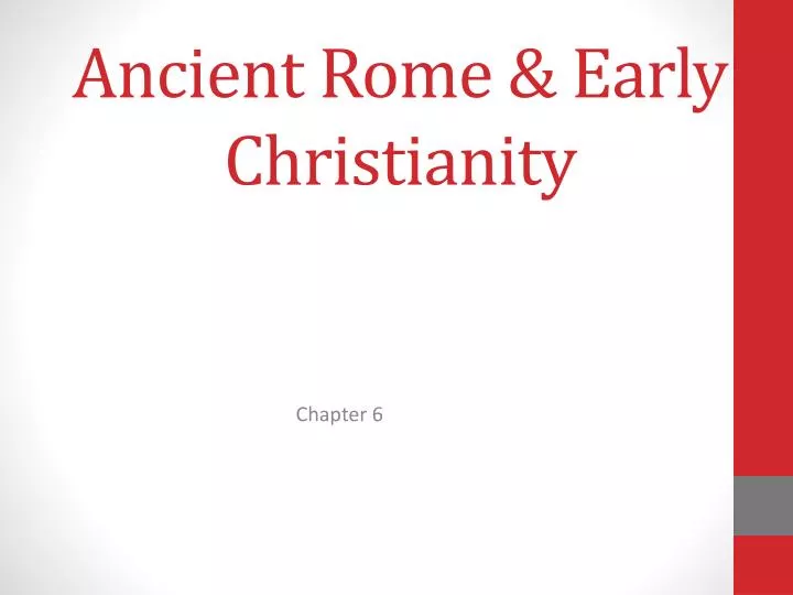 ancient rome early christianity