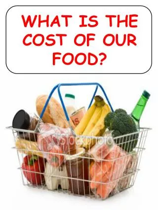 WHAT IS THE COST OF OUR FOOD?