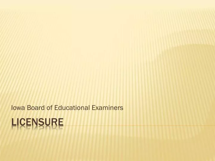 iowa board of educational examiners