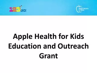 Apple Health for Kids Education and Outreach Grant