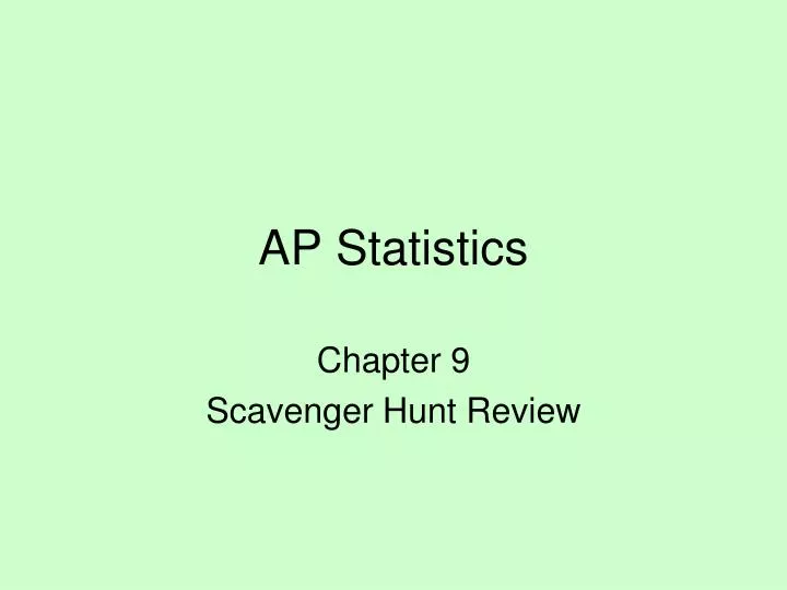 ap statistics