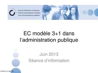 ec mod le 3 1 dans l administration publique