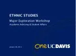 Academic Advising &amp; Student Affairs - slide 1