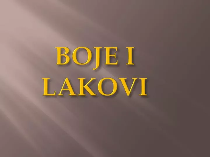 boje i lakovi