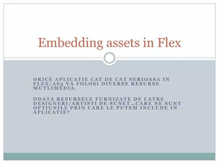 embedding assets in flex