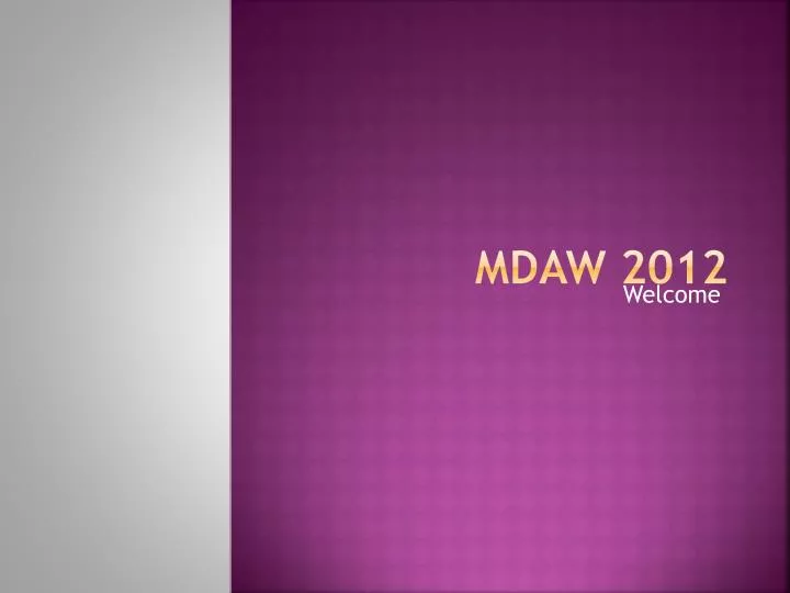 mdaw 2012