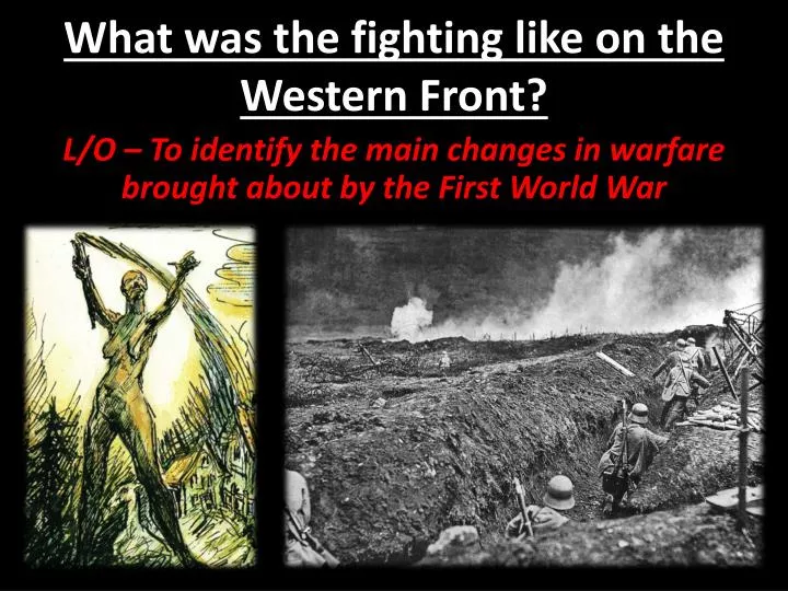 what was the fighting like on the western front
