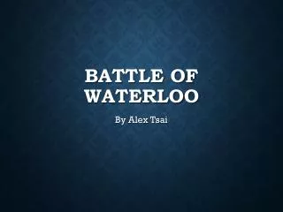 Battle of Waterloo