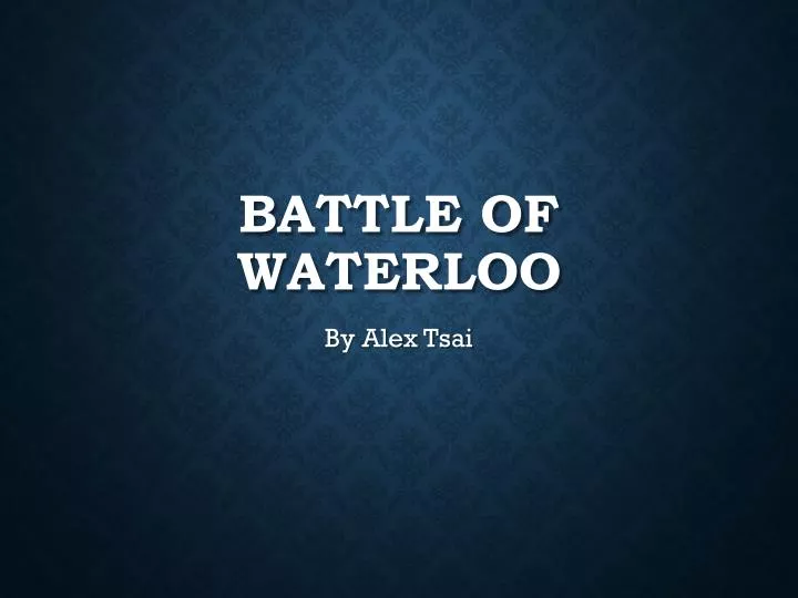 battle of waterloo